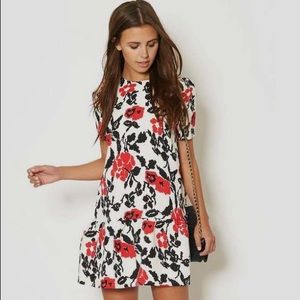 Girls on Film Monochrome and red floral dress